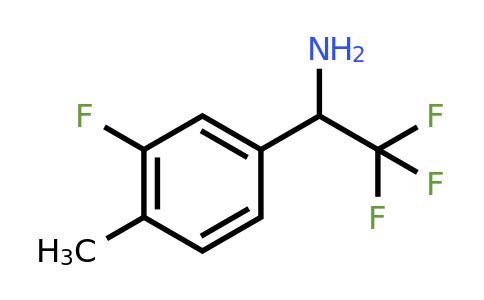 CAS 886370-12-3 | 2,2,2-Trifluoro-1-(3-fluoro-4-methyl-phenyl)-ethylamine