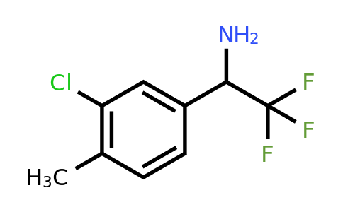 CAS 886370-21-4 | 1-(3-Chloro-4-methyl-phenyl)-2,2,2-trifluoro-ethylamine