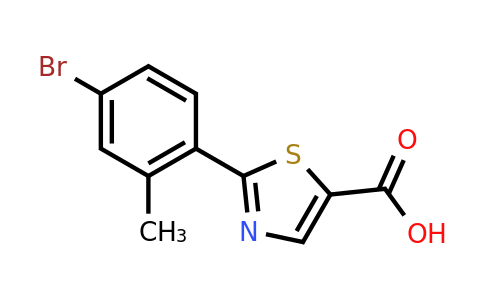 CAS 886370-29-2 | 2-(4-Bromo-2-methyl-phenyl)-thiazole-5-carboxylic acid