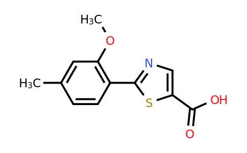 CAS 886370-32-7 | 2-(2-Methoxy-4-methyl-phenyl)-thiazole-5-carboxylic acid