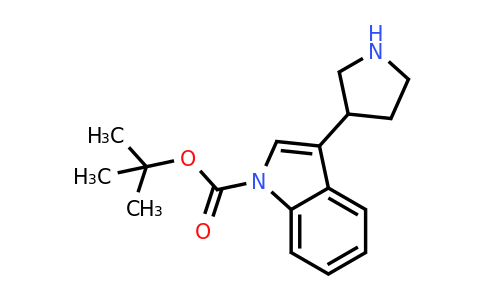 CAS 886370-44-1 | 3-Pyrrolidin-3-YL-indole-1-carboxylic acid tert-butyl ester