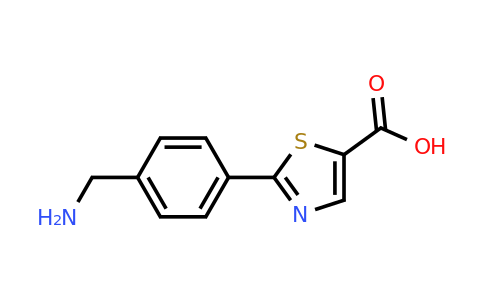 CAS 886370-45-2 | 2-(4-Aminomethyl-phenyl)-thiazole-5-carboxylic acid