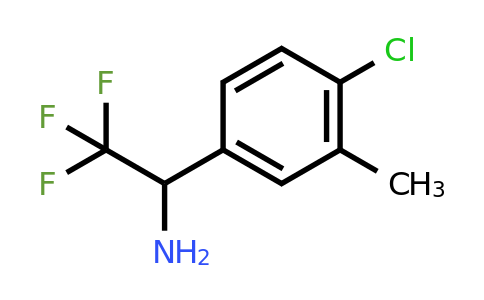 CAS 886370-58-7 | 1-(4-Chloro-3-methyl-phenyl)-2,2,2-trifluoro-ethylamine