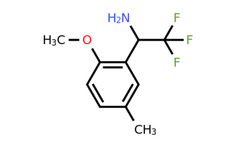 CAS 886370-76-9 | 2,2,2-Trifluoro-1-(2-methoxy-5-methyl-phenyl)-ethylamine