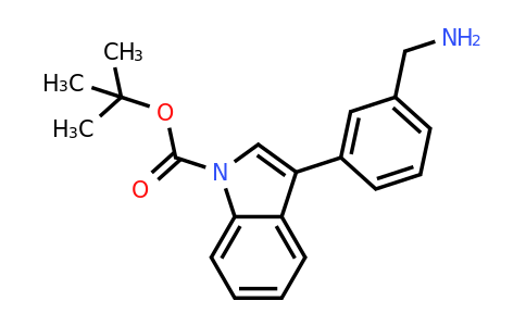 CAS 886370-86-1 | 3-(3-Aminomethyl-phenyl)-indole-1-carboxylic acid tert-butyl ester