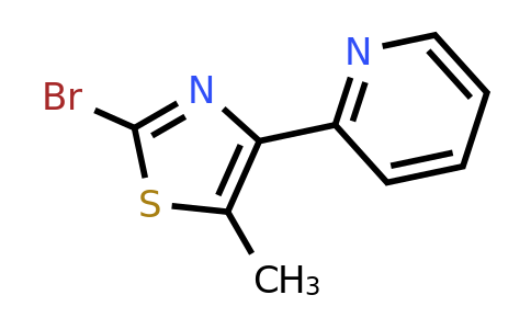 CAS 886370-92-9 | 2-(2-Bromo-5-methyl-thiazol-4-YL)-pyridine