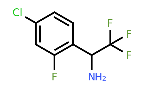 CAS 886371-02-4 | 1-(4-Chloro-2-fluoro-phenyl)-2,2,2-trifluoro-ethylamine