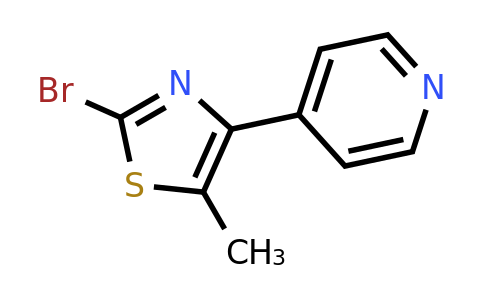 CAS 886371-04-6 | 4-(2-Bromo-5-methyl-thiazol-4-YL)-pyridine