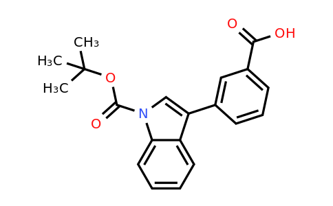 CAS 886371-27-3 | 3-(3-Carboxy-phenyl)-indole-1-carboxylic acid tert-butyl ester