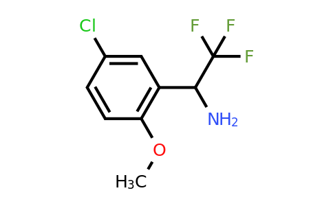 CAS 886371-36-4 | 1-(5-Chloro-2-methoxy-phenyl)-2,2,2-trifluoro-ethylamine