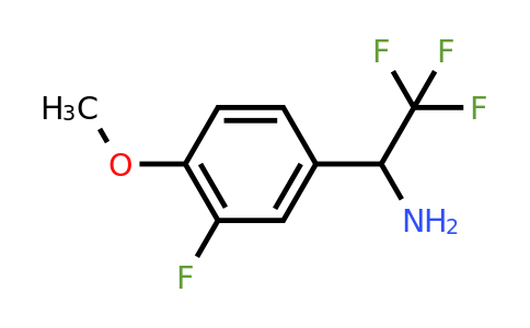 CAS 886371-56-8 | 2,2,2-Trifluoro-1-(3-fluoro-4-methoxy-phenyl)-ethylamine