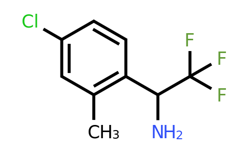 CAS 886371-67-1 | 1-(4-Chloro-2-methyl-phenyl)-2,2,2-trifluoro-ethylamine