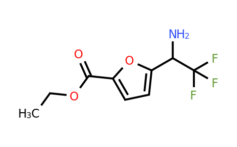 CAS 886371-71-7 | 5-(1-Amino-2,2,2-trifluoro-ethyl)-furan-2-carboxylic acid ethyl ester