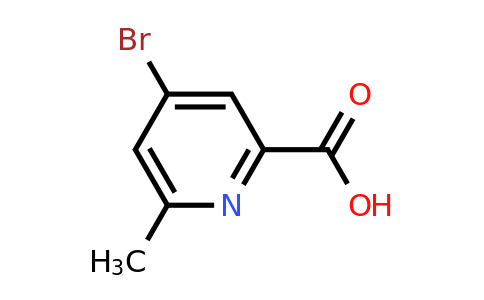CAS 886372-47-0 | 4-Bromo-6-methyl-pyridine-2-carboxylic acid