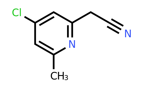 CAS 886372-57-2 | (4-Chloro-6-methyl-pyridin-2-YL)-acetonitrile