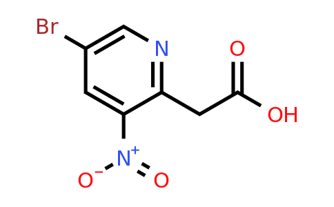 CAS 886372-82-3 | (5-Bromo-3-nitro-pyridin-2-YL)-acetic acid