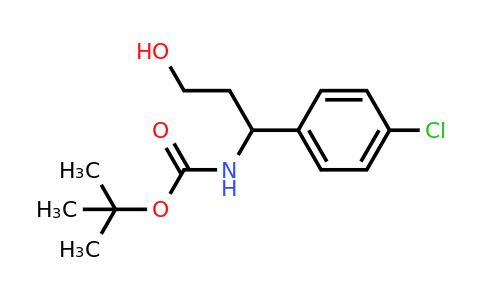 CAS 886493-66-9 | [1-(4-Chloro-phenyl)-3-hydroxy-propyl]-carbamic acid tert-butyl ester