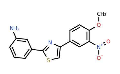 CAS 886495-52-9 | 3-(4-(4-Methoxy-3-nitrophenyl)thiazol-2-yl)aniline