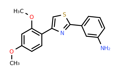 CAS 886495-67-6 | 3-(4-(2,4-Dimethoxyphenyl)thiazol-2-yl)aniline