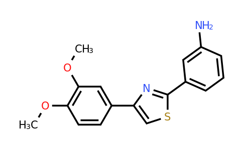 CAS 886495-70-1 | 3-(4-(3,4-Dimethoxyphenyl)thiazol-2-yl)aniline
