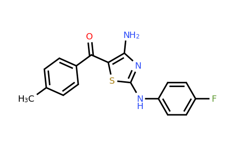 CAS 886498-48-2 | (4-Amino-2-((4-fluorophenyl)amino)thiazol-5-yl)(p-tolyl)methanone