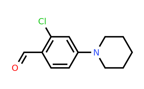 CAS 886501-12-8 | 2-Chloro-4-(piperidin-1-yl)benzaldehyde