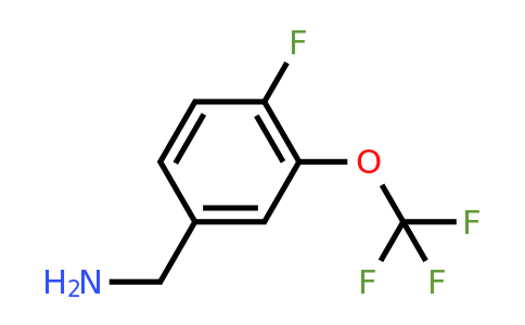 CAS 886501-20-8 | (4-Fluoro-3-(trifluoromethoxy)phenyl)methanamine