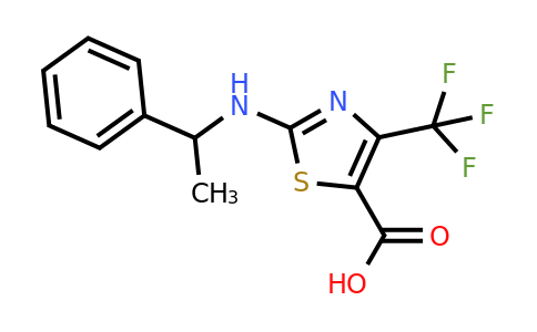 CAS 886503-01-1 | 2-((1-Phenylethyl)amino)-4-(trifluoromethyl)thiazole-5-carboxylic acid