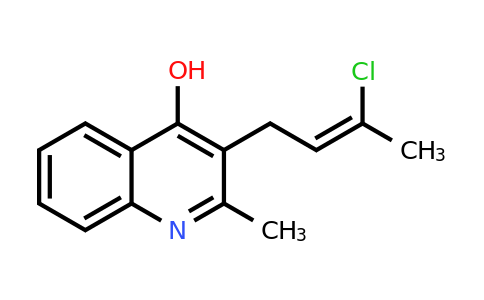 CAS 88654-98-2 | 3-(3-Chlorobut-2-en-1-yl)-2-methylquinolin-4-ol
