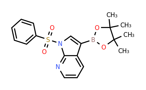 CAS 886547-94-0 | 1-(Phenylsulfonyl)-3-(4,4,5,5-tetramethyl-1,3,2-dioxaborolan-2-YL)pyrrolo[2,3-B]pyridine