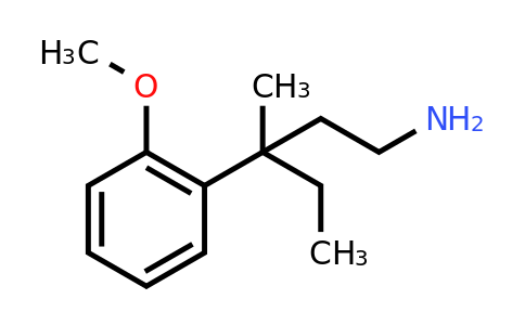 CAS 886685-28-5 | 3-(2-Methoxyphenyl)-3-methylpentan-1-amine