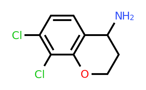 CAS 886762-88-5 | 7,8-Dichloro-3,4-dihydro-2H-1-benzopyran-4-amine