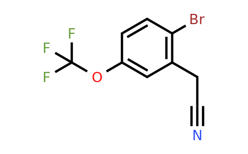 CAS 886763-17-3 | 2-(2-Bromo-5-(trifluoromethoxy)phenyl)acetonitrile