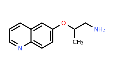 CAS 886763-62-8 | 2-(Quinolin-6-yloxy)-propylamine