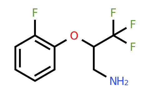 CAS 886763-87-7 | 3,3,3-Trifluoro-2-(2-fluoro-phenoxy)-propylamine