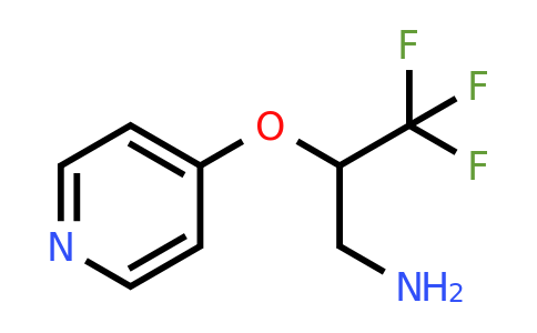CAS 886764-54-1 | 3,3,3-Trifluoro-2-(pyridin-4-yloxy)-propylamine
