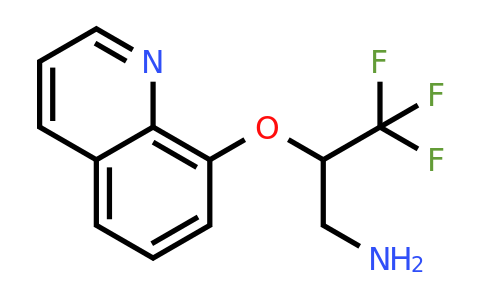 CAS 886764-58-5 | 3,3,3-Trifluoro-2-(quinolin-8-yloxy)-propylamine