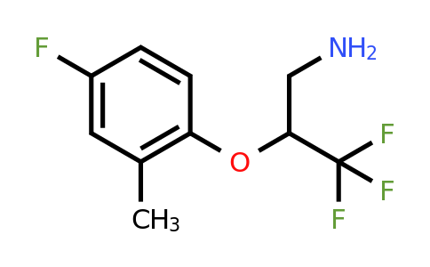 CAS 886764-68-7 | 3,3,3-Trifluoro-2-(4-fluoro-2-methyl-phenoxy)-propylamine