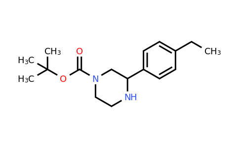 CAS 886766-85-4 | 3-(4-Ethyl-phenyl)-piperazine-1-carboxylic acid tert-butyl ester
