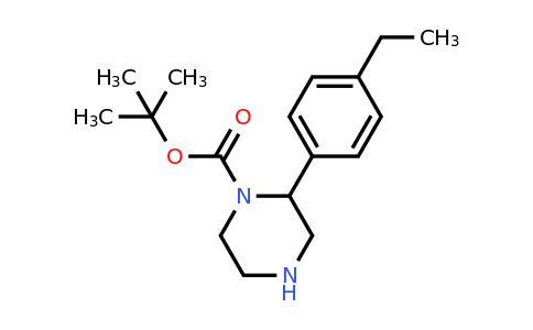 CAS 886766-89-8 | 2-(4-Ethyl-phenyl)-piperazine-1-carboxylic acid tert-butyl ester