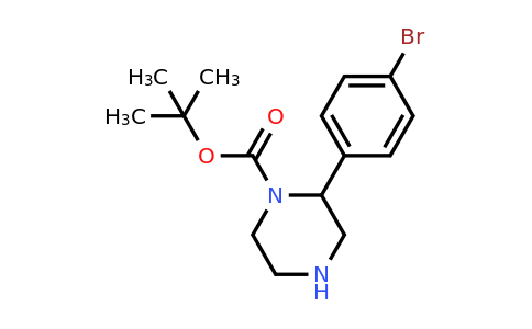CAS 886767-73-3 | 2-(4-Bromo-phenyl)-piperazine-1-carboxylic acid tert-butyl ester
