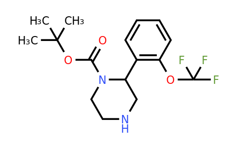 CAS 886768-29-2 | 2-(2-Trifluoromethoxy-phenyl)-piperazine-1-carboxylic acid tert-butyl ester