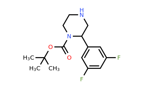 CAS 886768-95-2 | 2-(3,5-Difluoro-phenyl)-piperazine-1-carboxylic acid tert-butyl ester
