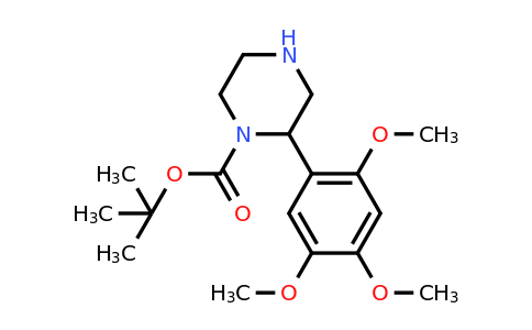 CAS 886770-26-9 | 2-(2,4,5-Trimethoxy-phenyl)-piperazine-1-carboxylic acid tert-butyl ester
