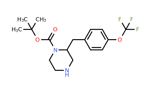 CAS 886774-16-9 | 2-(4-Trifluoromethoxy-benzyl)-piperazine-1-carboxylic acid tert-butyl ester