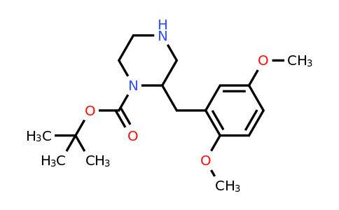 CAS 886777-15-7 | 2-(2,5-Dimethoxy-benzyl)-piperazine-1-carboxylic acid tert-butyl ester