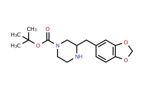 CAS 886777-36-2 | 3-Benzo[1,3]dioxol-5-ylmethyl-piperazine-1-carboxylic acid tert-butyl ester