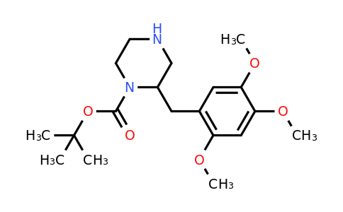 CAS 886777-83-9 | 2-(2,4,5-Trimethoxy-benzyl)-piperazine-1-carboxylic acid tert-butyl ester