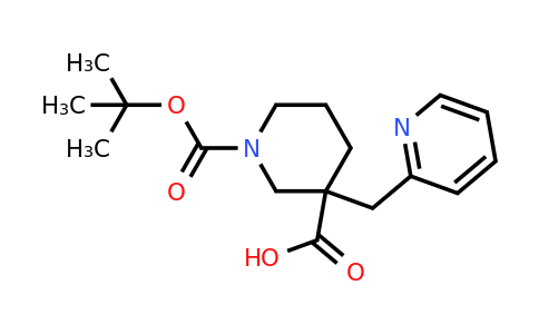 CAS 887344-17-4 | 1-(tert-Butoxycarbonyl)-3-(pyridin-2-ylmethyl)piperidine-3-carboxylic acid