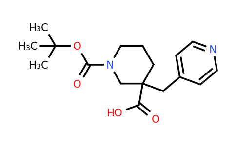 CAS 887344-19-6 | 1-(tert-Butoxycarbonyl)-3-(pyridin-4-ylmethyl)piperidine-3-carboxylic acid